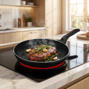 Poêle à frire de haute qualité en alliage d'aluminium multi-tailles, facile à nettoyer, antiadhésive, adaptée aux cuisinières à <span class=keywords><strong>induction</strong></span>, pour la cuisine - Product Image 2