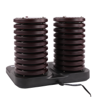 Système d'appel sans fil pour restaurant Système d'appel Double base de chargement Sous-verre Buzzer pour Food Court Food Truck Cafe Shop