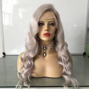 Amara Assurance Qualité Péruvienne 30 Pouces Perruques de Cheveux Humains Vague Ananas Profonde Full Lace <span class=keywords><strong>Perruque</strong></span> Argent Gris Full Lace Party <span class=keywords><strong>Perruque</strong></span> - Product Image 1