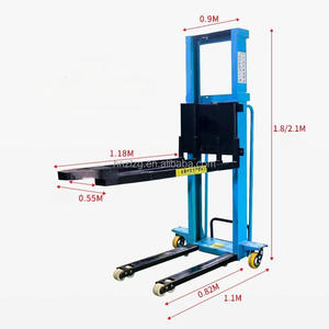 Small Self-Load Lifting <strong>Stacker</strong> <strong>Portable</strong> <strong>Mini</strong> Semi-Electric Forklift Hand Manual Lifting Forklift - Product Image 4