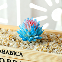 Perlengkapan DIY Kreatif Tanaman Echeveria Chihuahuaensis Simulasi Aksesoris Dinding Tanaman Hijau Buatan Bunga Palsu Pernikahan
