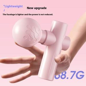 Pistola de masaje de alivio corporal de terapia de calor inalámbrica portátil Motor sin escobillas de doble cabezal que funciona con pilas Velocidad de fascia de tejido profundo - Product Image 3