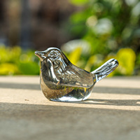 Figurine d'oiseau en cristal de verre fait à la main pour la décoration intérieure Figurines à collectionner cadeau pour l'anniversaire de la Saint-Valentin