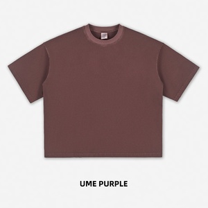 T-shirt Vintage da Uomo OEM in Cotone 100% Lavorato a Maglia Pesante 260 GSM, Vestibilità Ampia, Effetto Usurato, Stile Streetwear - Product Image 4