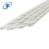 Gaine isolante en fibre de verre enduite de PVC durable, résistante à la chaleur, pour assemblage de câbles, manchon en silicone et fibre de verre