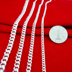 Commercio <span class=keywords><strong>all</strong></span>'<span class=keywords><strong>ingrosso</strong></span> dei monili della catena Catena di Gioielli <span class=keywords><strong>In</strong></span> <span class=keywords><strong>Argento</strong></span> 925 formato differente per la scelta & curb catena - Product Image 1