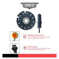 Capteur d'assistance au pédalage KT-D12L pour vélo électrique, capteur PAS 12 aimants 36V/48V, connecteur étanche, prise SM 3 broches, kit vélo