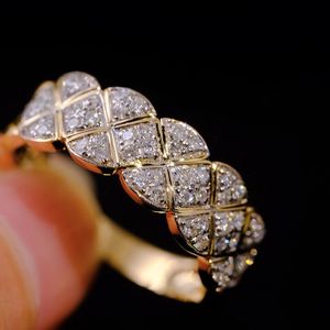 Xinfly <b>Ice</b> Fine Jewelry Natural Diamond Band <b>Rings</b> 18K Gold Luxury Exquisite Engagement Wedding <b>Rings</b> - Product Image 1