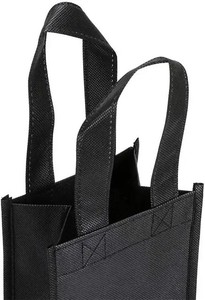 Bán buôn vải túi rượu với bông xử lý chai duy nhất Logo hoặc thiết kế in ấn không dệt không dệt Túi rượu cho chai - Product Image 4