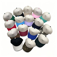 Gorra de Béisbol de Dos Tonos con Logotipo Personalizado, Gorra Premium de 5 Paneles con Contraste de Color, Gorra Estructurada con Frente Plegado, Gorras Snapback sin Malla