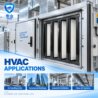 Filter Hepa Ventilasi V-bank Efisiensi Tinggi dengan Material Serat Kaca untuk Sistem HVAC AHU