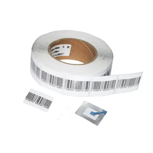 Nhạy cảm cao <span class=keywords><strong>EAS</strong></span> <span class=keywords><strong>8.2</strong></span> MHz dán báo động RF cảm biến chống trộm mã vạch giấy mềm nhãn đáng báo động thẻ 33R - Product Image 1