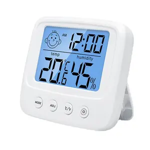 E0828S nouvel hygromètre à écran LCD smiley avec lumières hygromètre domestique thermomètre hygromètre