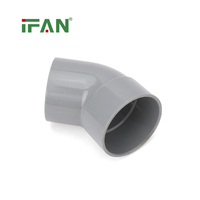 IFAN, fabricant chinois, prix bas, connecteur de tuyau en PVC UPVC, coudes conformes aux normes DIN, raccords en PVC pour la plomberie