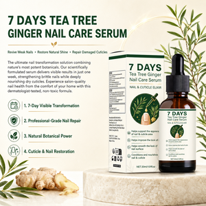 Sérum pour les ongles à l'arbre à thé et au gingembre, 30 ml, marque privée OEM, soin hydratant des cuticules, fortifiant pour les ongles secs, cassants et abîmés - Product Image 4