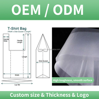 Emballage en plastique imprimé personnalisé de supermarché PE jetable d'usine OEM blanc Boutique Shopping sac commercial en polyester pour aliments