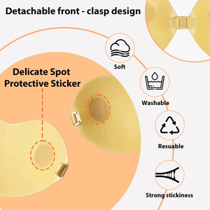 Áo ngực silicon tự dính, không dây, không lưng, nâng ngực, không nhìn thấy được dành cho nữ - Product Image 2