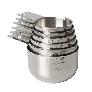 Measuring Cups Stainless Steel 6 Piece Stackable Set