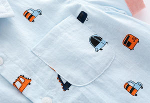 Service d'expédition porte-à-porte Chine-Royaume-Uni Nouvelle chemise boutonnée haut de gamme pour garçons avec motif de voiture de dessin animé - Product Image 3