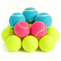 Balles de tennis de compétition de haute qualité à rebond élevé, 45 % de laine, logo personnalisé, vente en gros
