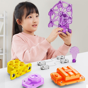 Ensemble de blocs de construction de Circuit électronique pour enfants en plastique physique Science petite expérience Patchwork tutoriel jouet pour garçons - Product Image 1