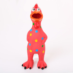 Juguetes Ecológicos Suaves para Mascotas, Pollitos con Puntos, Resistentes a Mordidas, de Látex, con Sonido, para Aliviar el Aburrimiento, Interactivos, para la Dentición - Product Image 1