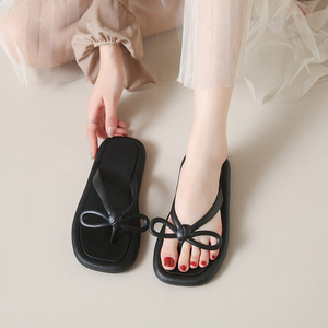<span class=keywords><strong>Chanclas</strong></span> de Verano con Lazo, Modernas, Ligeras, de Secado Rápido, Versátiles, con Suela Plana, Antideslizantes, con Clip, para la Playa, para <span class=keywords><strong>Mujer</strong></span> - Product Image 3