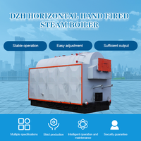 Tabung api air industri Horizontal sangat efisien seri DZH kapasitas besar 6ton kayu biomassa Boiler uap batu bara
