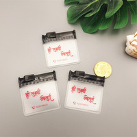 Emballages de bijoux personnalisés en plastique avec logos, pochette à bijoux en PVC transparent/givré, petit sac à fermeture éclair pour grandes boucles d'oreilles