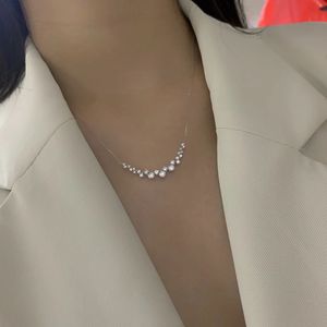 Xinfly สร้อยคอเพชรธรรมชาติสีทอง1.0CT สีธรรมชาติสุดหรูสำหรับงานแต่งงานสุด Au750 - Product Image 4