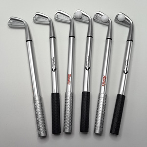 Stylo à bille en métal en forme de <span class=keywords><strong>club</strong></span> de golf, fournitures de <span class=keywords><strong>papeterie</strong></span> pour étudiants, logo imprimable, promotionnelle pour entreprises, avec pochette d'insertion - Product Image 3