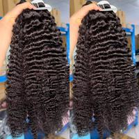 Extensions de cheveux naturels indiens bruts, vietnamiens, birmans, bouclés, alignés dans le sens des cuticules, ondulés naturels, style Pixie, pour livraison directe