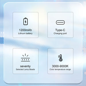 جديد بيع محمول باليد ضوء ملء الجمال بالألوان الكاملة RGB-، LED K لكاميرا التصوير الفوتوغرافي ملحق بحجم الجيب - Product Image 4