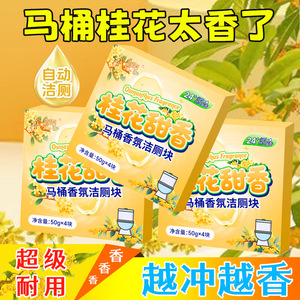 Bloc nettoyant solide parfum osmanthus 200g, désodorisant pour le nettoyage des cuvettes de toilettes - Product Image 3