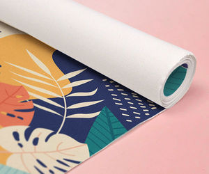 Rouleau de <span class=keywords><strong>toile</strong></span> de tissu de lin à jet d'encre en polyester mat éco-solvant personnalisé pour la peinture à jet d'encre d'art - Product Image 5