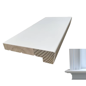 Moldura de Pino Imprimada Blanca Pintable para Ventanas de Hoteles y Apartamentos, Acabado de Marco de Ventana, Uso en Revestimientos, Proveedor de Tamaños Personalizados - Product Image 3