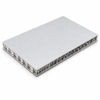 Panneau en nid d'abeille en aluminium gris argenté scintillant personnalisé pour revêtement mural intérieur