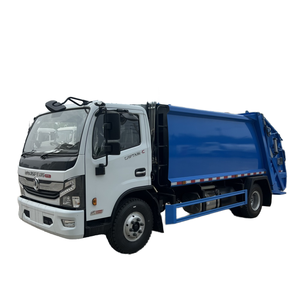 Dongfeng รถบรรทุกอัดขยะดีเซล4x2กำหนดเองได้ความจุ7 CBM 240L 660ลิตรสีฟ้า - Product Image 1