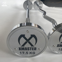 Ensemble de barres de musculation XAMSTER 20 kg à poids fixe, barre en acier personnalisée avec revêtement chromé