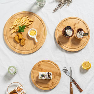 Sliced <strong>Cake</strong> Tray Bamboo Rotating Dessert <strong>Stand</strong> Nordic Style High-Rise Round Display Plate Afternoon Tea Snack Rack - Product Image 5