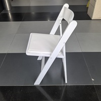 Offres Spéciales pas cher de haute qualité en bois massif blanc Wimbledon chaise chaise pliante en bois