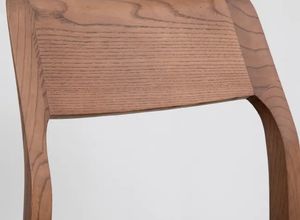 Chaise de design nordique haut de gamme sans accoudoirs, rembourrée, en bois massif, pour salle à manger, avec coussin en cuir PU - Product Image 6