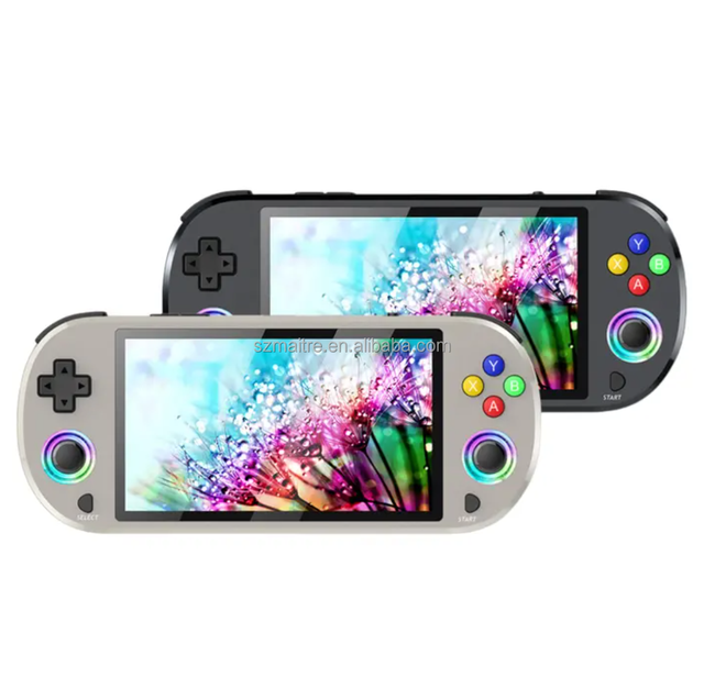 Wholesale M22pro Retro Handheld Game Console 5Inch HD IPS RGB Lighting Linux System Portable Pocket Video Game Playing