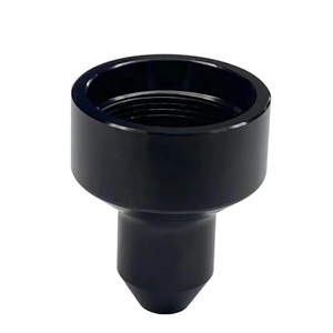 Perilla Cónica de Aluminio CNC Personalizada OEM, Cubierta de Eje Escalonado Anodizado Negro de Precisión para Equipos de Automatización - Product Image 6