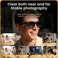 Lunettes Intelligentes avec Logo Personnalisé, Caméra HD 800W, Charnière à Ressort Flexible, Confort Optimal Toute la Journée, Contrôle Tactile