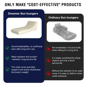 كرسي صالة كرسي فاخر على الشاطئ كرسي عائم حمام سباحة في الهواء الطلق أثاث حديقة كراسي للتشمس - Product Image 4