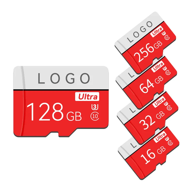 Top sales 100% original Custom LOGO TF card 8GB 16GB 32GB 64GB 128GB 256GB 512GB memory sd card