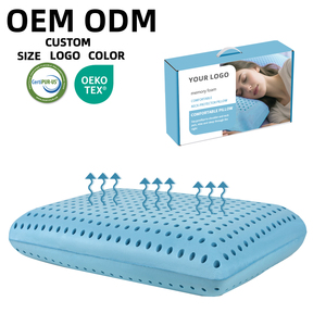 סיטונאי באיכות גבוהה קירור ג'ל קצף זיכרון כרית רכה ותכונת עיסוי עבור מלון מטוס קמפינג שימוש סיעודי - Product Image 1