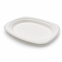 Bol alimentaire jetable en pulpe de bagasse de canne à sucre biodégradable et compostable, compatible micro-ondes, avec logo personnalisé, pour événements et fêtes