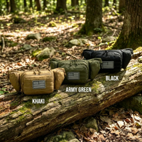 Maßgefertigte Unisex Taktische Outdoor MOLLE Nylon Hüfttasche mit Reißverschluss Wasserdicht EDC-Schutz für Wandern, Jagen, Laufen, Fitness